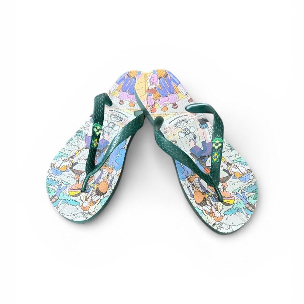 Grendene x Brazilian Boy Scouts flip flops size EU 45/46 US Men’s 11.5–12